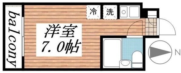 タッシ国立の物件間取画像